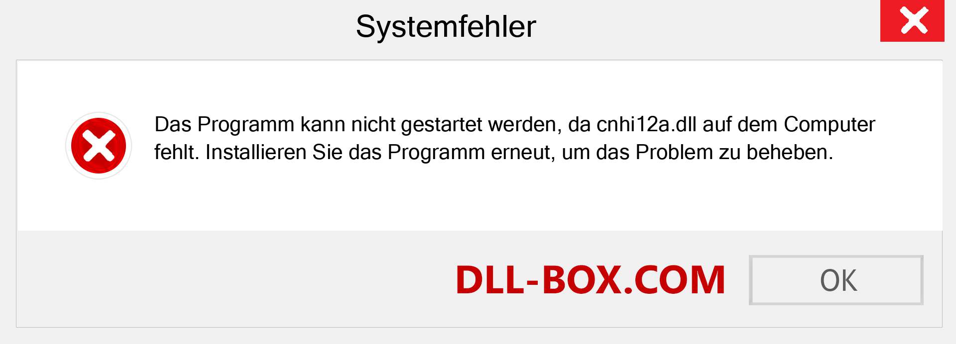 cnhi12a.dll-Datei fehlt?. Download für Windows 7, 8, 10 - Fix cnhi12a dll Missing Error unter Windows, Fotos, Bildern