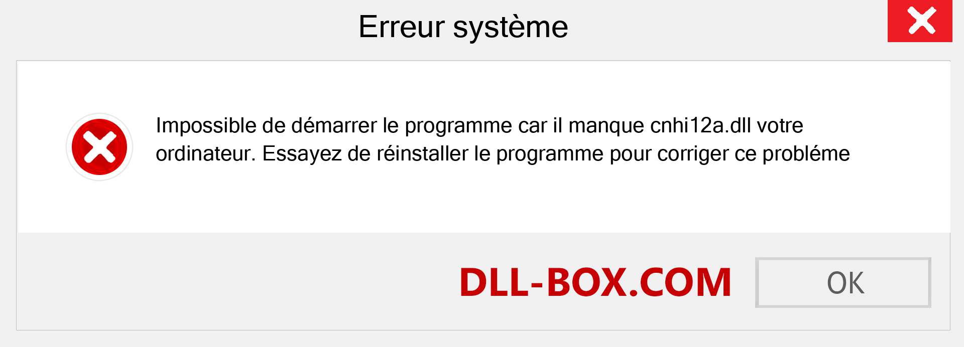 Le fichier cnhi12a.dll est manquant ?. Télécharger pour Windows 7, 8, 10 - Correction de l'erreur manquante cnhi12a dll sur Windows, photos, images